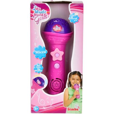 Simba 106831464 - Kinder Pink Mikrofon - Karaoke Spielzeug Simba 106831464 - Kinder Pink Mikrofon - Karaoke Spielzeug