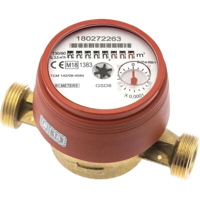 Sanitop-Wingenroth 14115 4 Contatore acqua caldo a parete - Contatore acqua, ottone, filettature esterne Sanitop-Wingenroth 14115 4 Contatore acqua caldo a parete - Contatore acqua, ottone, filettature esterne