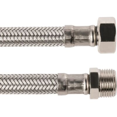 SANITOP WINGENROTH - Tubo flessibile per rubinetto - Rete in acciaio inossidabile - 3/8" - 300 mm SANITOP WINGENROTH - Tubo flessibile per rubinetto - Rete in acciaio inossidabile - 3/8" - 300 mm