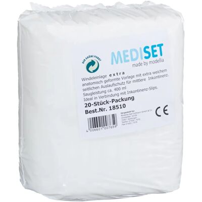 Mediset Extra Inkontinenz-Einlage - 400ml, 20 Stück Mediset Extra Inkontinenz-Einlage - 400ml, 20 Stück