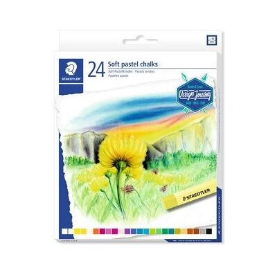 Staedtler Miękkie Pastelowe Kredki 24 szt - Dla Artystów Staedtler Miękkie Pastelowe Kredki 24 szt - Dla Artystów