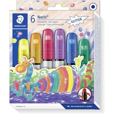 Staedtler Noris Glitter Kritor - 6 st Staedtler Noris Glitter Kritor - 6 st