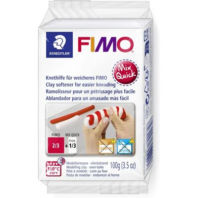Adoucisseur pour pâte FIMO Mix Quick - Blanc - Argile à modeler Adoucisseur pour pâte FIMO Mix Quick - Blanc - Argile à modeler