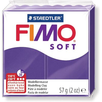 Fimo Soft 57g - Ciruela - Argila polimérica - Brinquedo artístico/hobby Fimo Soft 57g - Ciruela - Argila polimérica - Brinquedo artístico/hobby