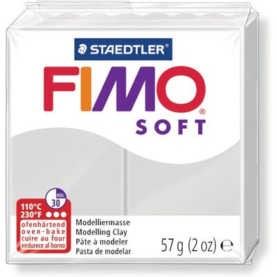 Staedtler Fimo Soft 57g Cinza delfim - Argila Staedtler Fimo Soft 57g Cinza delfim - Argila