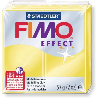 Argile polymère Fimo Soft & Effect Jaune Transparent - Pâte à modeler - Publicité Argile polymère Fimo Soft & Effect Jaune Transparent - Pâte à modeler - Publicité