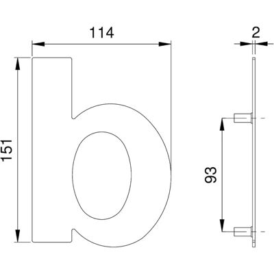 EDI 2511 B Edelstahl Hausnummer - Hausnummer EDI 2511 B Edelstahl Hausnummer - Hausnummer