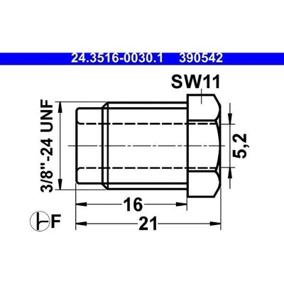 ATE Model 24.3516-0030.1 - Fastener ATE Model 24.3516-0030.1 - Fastener