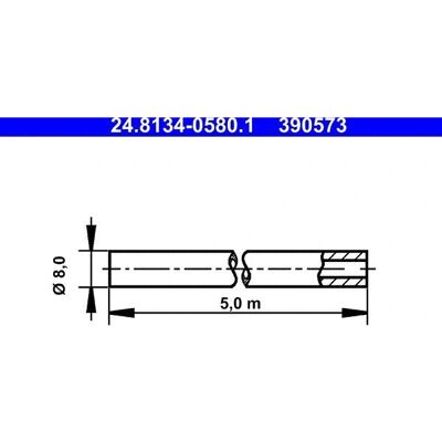 ATE 24.8134-0580.1 Starrle Bremsleitung - Bremsleitung ATE 24.8134-0580.1 Starrle Bremsleitung - Bremsleitung