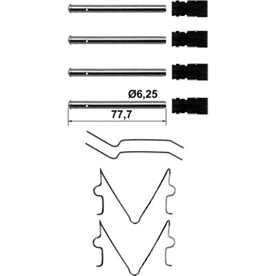 Kia - KD0013329Z - Vorne - KD0013329Z - Bremsbelagsatz Kia - KD0013329Z - Vorne - KD0013329Z - Bremsbelagsatz