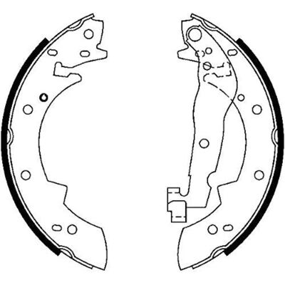 ATE Bremsbackensatz - 229mm Durchmesser, Mit Hebel, BMW & Renault ATE Bremsbackensatz - 229mm Durchmesser, Mit Hebel, BMW & Renault