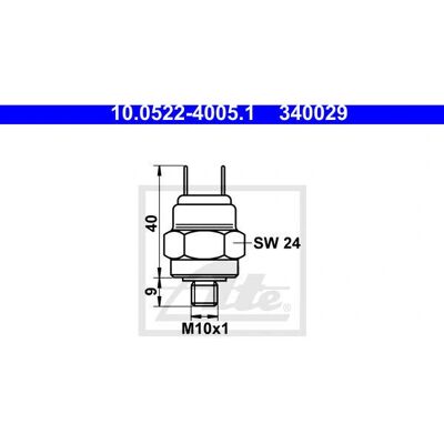 ATE Modell 10.0522-4005.1 Hydraulisk bryter for Audi BMW ATE Modell 10.0522-4005.1 Hydraulisk bryter for Audi BMW