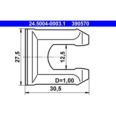 ATE Bremsenschlauch - Bremsenschlauch 24.5004-0003.1 ATE Bremsenschlauch - Bremsenschlauch 24.5004-0003.1