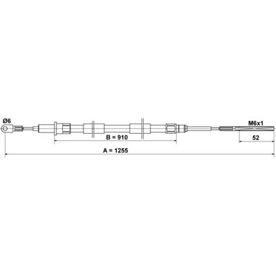 ATE 24.3727-0228.2 Paringsbremskabel - Parkeringsbremse ATE 24.3727-0228.2 Paringsbremskabel - Parkeringsbremse