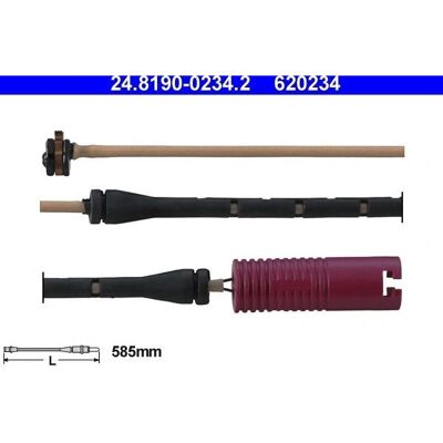 Ate Model 24.8190-0234.2 Indicator de uzură a plăcuțelor de frână - Senzor de uzură Ate Model 24.8190-0234.2 Indicator de uzură a plăcuțelor de frână - Senzor de uzură