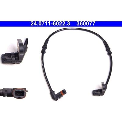 ATE 24.0711-6022.3 ABS-sensor - Længde 549 mm ATE 24.0711-6022.3 ABS-sensor - Længde 549 mm