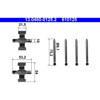ATE 13046001252 - Bremssattel-Set für BMW 6 hinten ATE 13046001252 - Bremssattel-Set für BMW 6 hinten