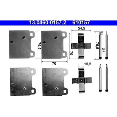 ATE 13.0460-0157.2 - Σετ φρένων για Volkswagen Transporter ATE 13.0460-0157.2 - Σετ φρένων για Volkswagen Transporter