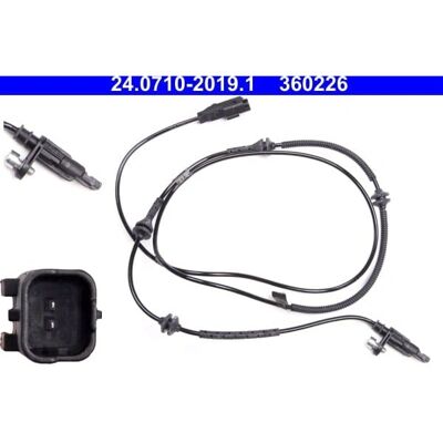 ATE 24.0710-2019.1 ABS Sensor - Peugeot 407, Citroën C6 ATE 24.0710-2019.1 ABS Sensor - Peugeot 407, Citroën C6