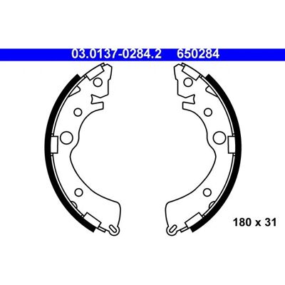 Ate Honda Civic CRX Hinterachse Bremsbackensatz - 180mm Innendurchmesser Ate Honda Civic CRX Hinterachse Bremsbackensatz - 180mm Innendurchmesser