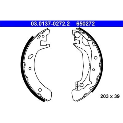 Ford Mondeo Hinterachse Bremsbacken-Set mit Hebel Ford Mondeo Hinterachse Bremsbacken-Set mit Hebel