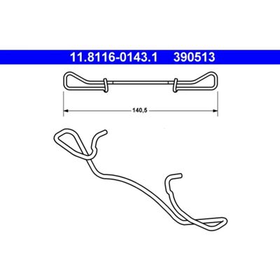 ATE Modell 11.8116-0143.1 - Bremsfeder ATE Modell 11.8116-0143.1 - Bremsfeder