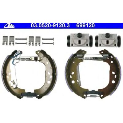 Ate Topkit Bremsbacken Satz - Fiat Idea, Lancia Musa - Bremsbackensatz Ate Topkit Bremsbacken Satz - Fiat Idea, Lancia Musa - Bremsbackensatz