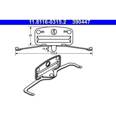 BMW 34112283363 - Front Brake Caliper & Pads - Compatible BMW 34112283363 - Front Brake Caliper & Pads - Compatible