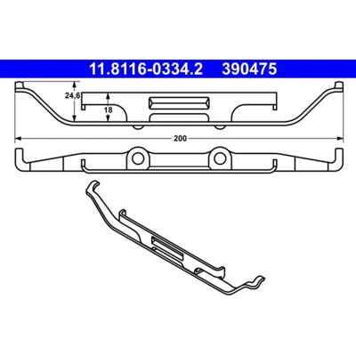 Bmw 11.8116-0334.2 Vorderachse Bremszange Clip - Bremszange Bmw 11.8116-0334.2 Vorderachse Bremszange Clip - Bremszange