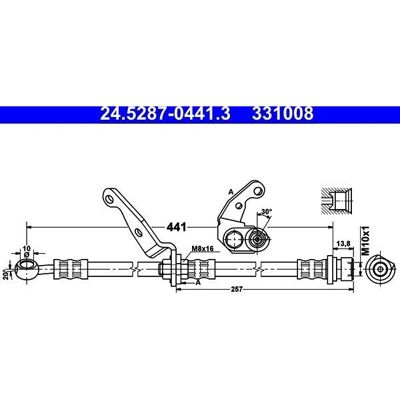 ATE 24528704413 joustava jarruletku Honda CR-V ATE 24528704413 joustava jarruletku Honda CR-V