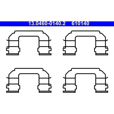 ATE 13.0460-0140.2 - Σετ δαγκανών φρένων για Chevrolet & DAEWOO ATE 13.0460-0140.2 - Σετ δαγκανών φρένων για Chevrolet & DAEWOO