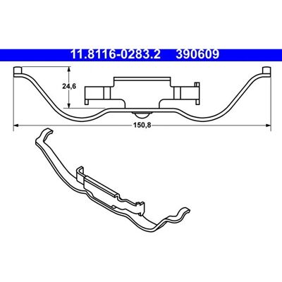 ATE 11.8116-0283.2 Bremseklave - Bremsesystem ATE 11.8116-0283.2 Bremseklave - Bremsesystem
