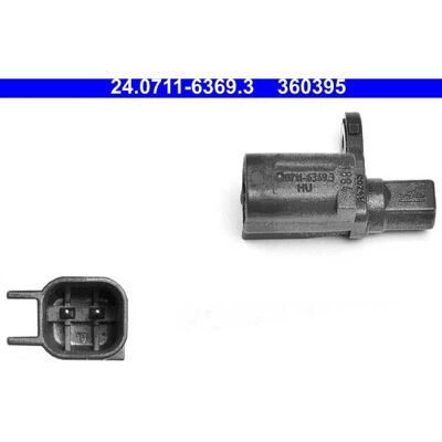 Sensore velocità ruota ATE 24.0711-6369.3 - ABS, senza cavo, Volvo Ford Sensore velocità ruota ATE 24.0711-6369.3 - ABS, senza cavo, Volvo Ford