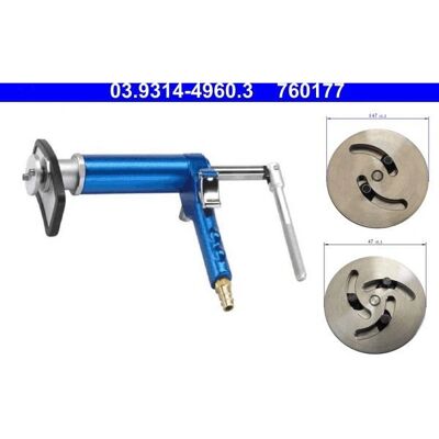 ATE 03.9314-4960.3 Werkzeug-Set - Pneumatischer Bremskolben-Reset ATE 03.9314-4960.3 Werkzeug-Set - Pneumatischer Bremskolben-Reset