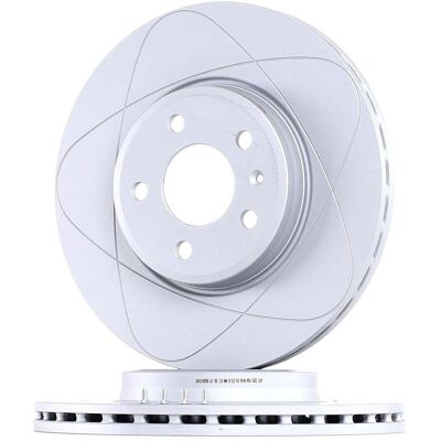 ATE PowerDisc Remschijf - Geventileerd Hoog-koolstof voor Audi ATE PowerDisc Remschijf - Geventileerd Hoog-koolstof voor Audi