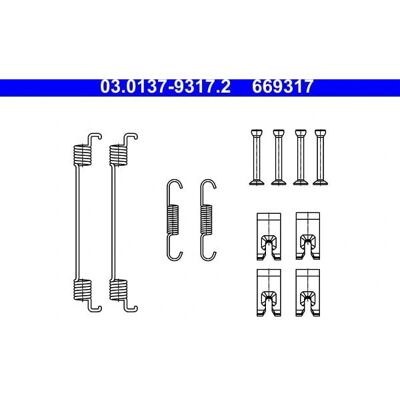 Ate Bremsbacken Montage-Set - Ford, Renault, Seat, VW Ate Bremsbacken Montage-Set - Ford, Renault, Seat, VW