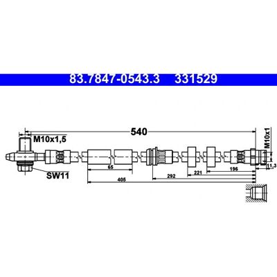 Seat Model 6R0611701J Brake Hose - Brake Hose Seat Model 6R0611701J Brake Hose - Brake Hose