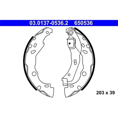 Nissan D40601hd3e Bremsesko - Indre Diameter 203mm, Bredde 39mm Nissan D40601hd3e Bremsesko - Indre Diameter 203mm, Bredde 39mm