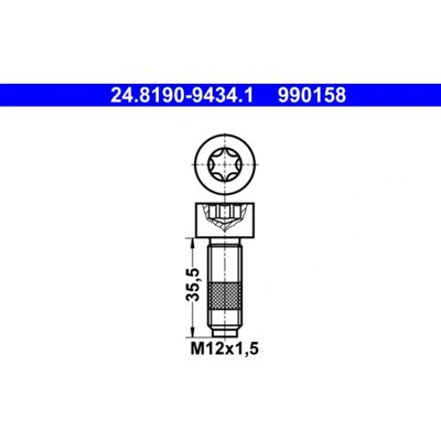 Vite disco freno ATE W717146S439 - Disco freno Vite disco freno ATE W717146S439 - Disco freno