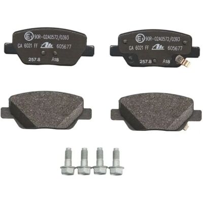 Plaquettes de frein Ate Fiat Tipo - 17,6mm, Alarme d'usure, Vis Plaquettes de frein Ate Fiat Tipo - 17,6mm, Alarme d'usure, Vis