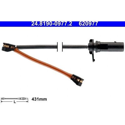 Ate 24.8190-0977.2 Capteur d'usure de frein avant - Disque Ate 24.8190-0977.2 Capteur d'usure de frein avant - Disque