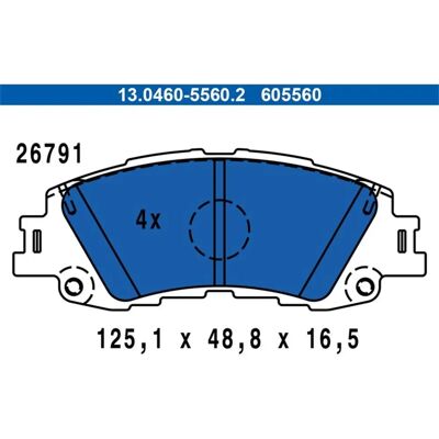 Set Pastiglie Freno Anteriori per Toyota Yaris - Parti del Sistema Frenante Set Pastiglie Freno Anteriori per Toyota Yaris - Parti del Sistema Frenante