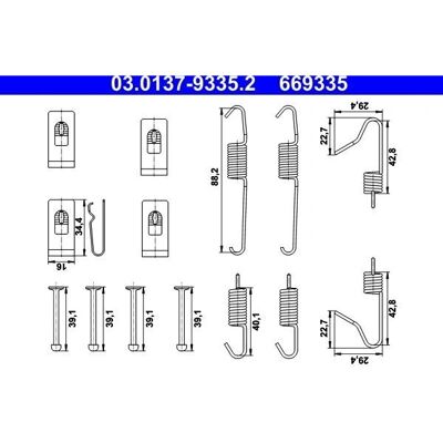 ATE Bremsenreparatursatz für Toyota RAV4 III, Avensis T25 & Nissan Leaf ATE Bremsenreparatursatz für Toyota RAV4 III, Avensis T25 & Nissan Leaf