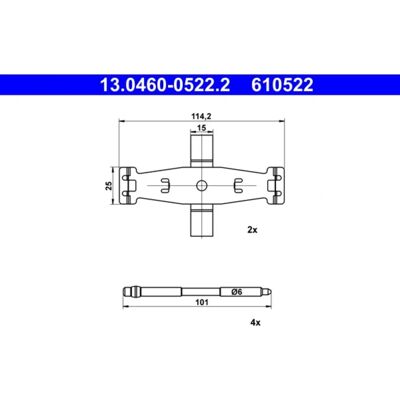 Mercedes-Benz A0014213091 Etujarrulevyjen sarja - Jarrupadjat Mercedes-Benz A0014213091 Etujarrulevyjen sarja - Jarrupadjat