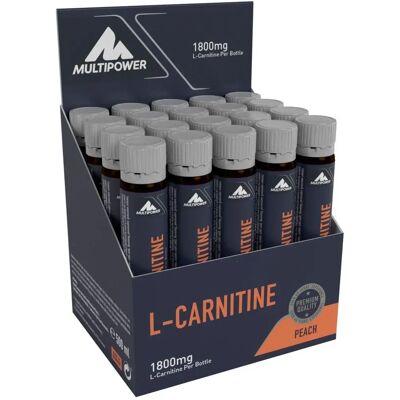Multipower L-Carnitin Liquid - 20x25ml - Pfirsich Multipower L-Carnitin Liquid - 20x25ml - Pfirsich
