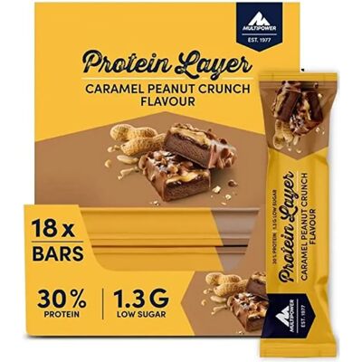 Multipower Protein Layer Karamell Erdnuss Crunch - Proteinriegel Multipower Protein Layer Karamell Erdnuss Crunch - Proteinriegel
