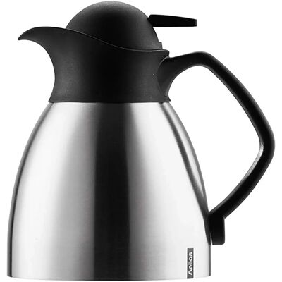 Helios Enduro Push Vacuum Flask - Stainless Steel Helios Enduro Push Vacuum Flask - Stainless Steel