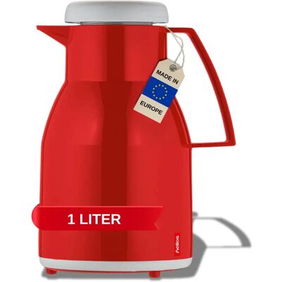 Helios Rote Vakuumisolierte 1L Karaffe - Thermo Karaffe Helios Rote Vakuumisolierte 1L Karaffe - Thermo Karaffe