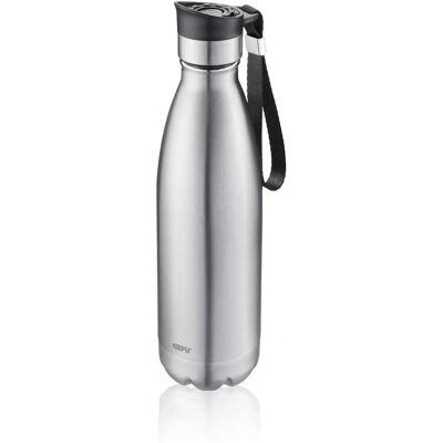 Gefu Olimpio G12738 - Bouteille isotherme 750 ml, argentée - Publicité Gefu Olimpio G12738 - Bouteille isotherme 750 ml, argentée - Publicité
