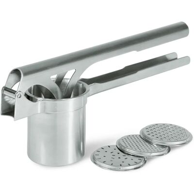 GEFU Edelstahl Kartoffelpresse - Tri Star - 3 Scheiben - Für Kartoffeln & Spätzle GEFU Edelstahl Kartoffelpresse - Tri Star - 3 Scheiben - Für Kartoffeln & Spätzle